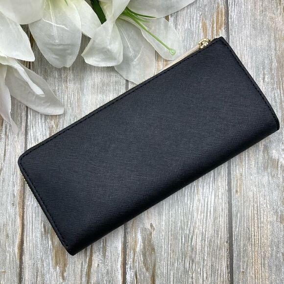 Michael Kors Jet Set Travel Large Saffiano Leather Quarter-Zip Wallet Bag Purse - Picture 3 of 12